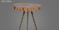 Stylish Molten Wood End Table  image 1
